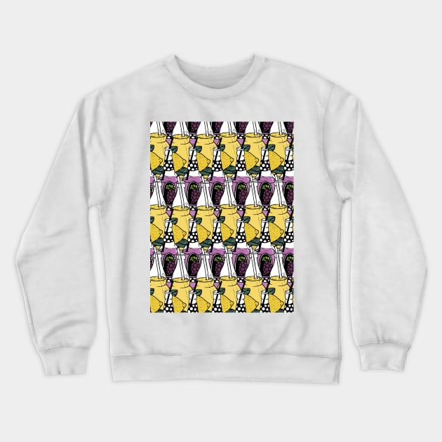 pattern with tightly set bottled Crewneck Sweatshirt by YuliiaLestes